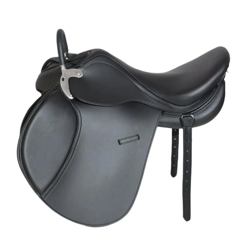 Armrest Full Set Comprehensive Novice Saddle for Tourists Microfiber Wear-Resistant Horse Harness Equestrian Saddle