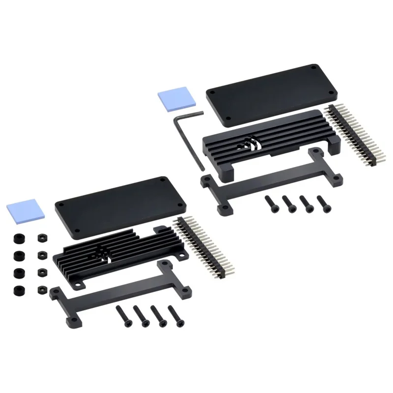 Raspberry Pi Zero 2 W Scatola Di Alluminio Passivo Enclouse Cooling Pin Enclouse Per Raspberry Pi Zero/Pi Zero 2 W