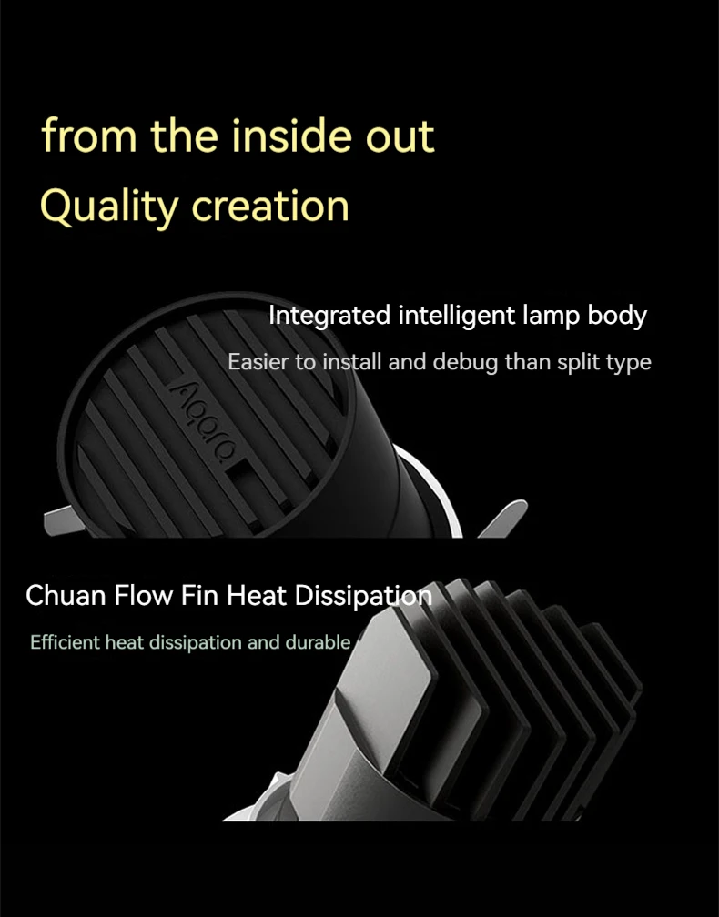 Smart Spotlight Downlight T3 Zigbee Dimming Round Light Beam Angle 15°24°36°80°