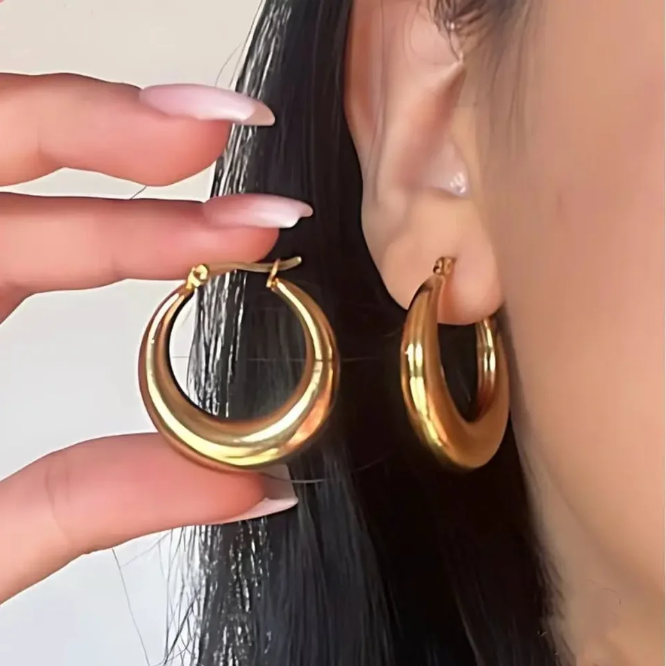 Happiness Boutique Orecchini Statement A Cerchio In Color Oro