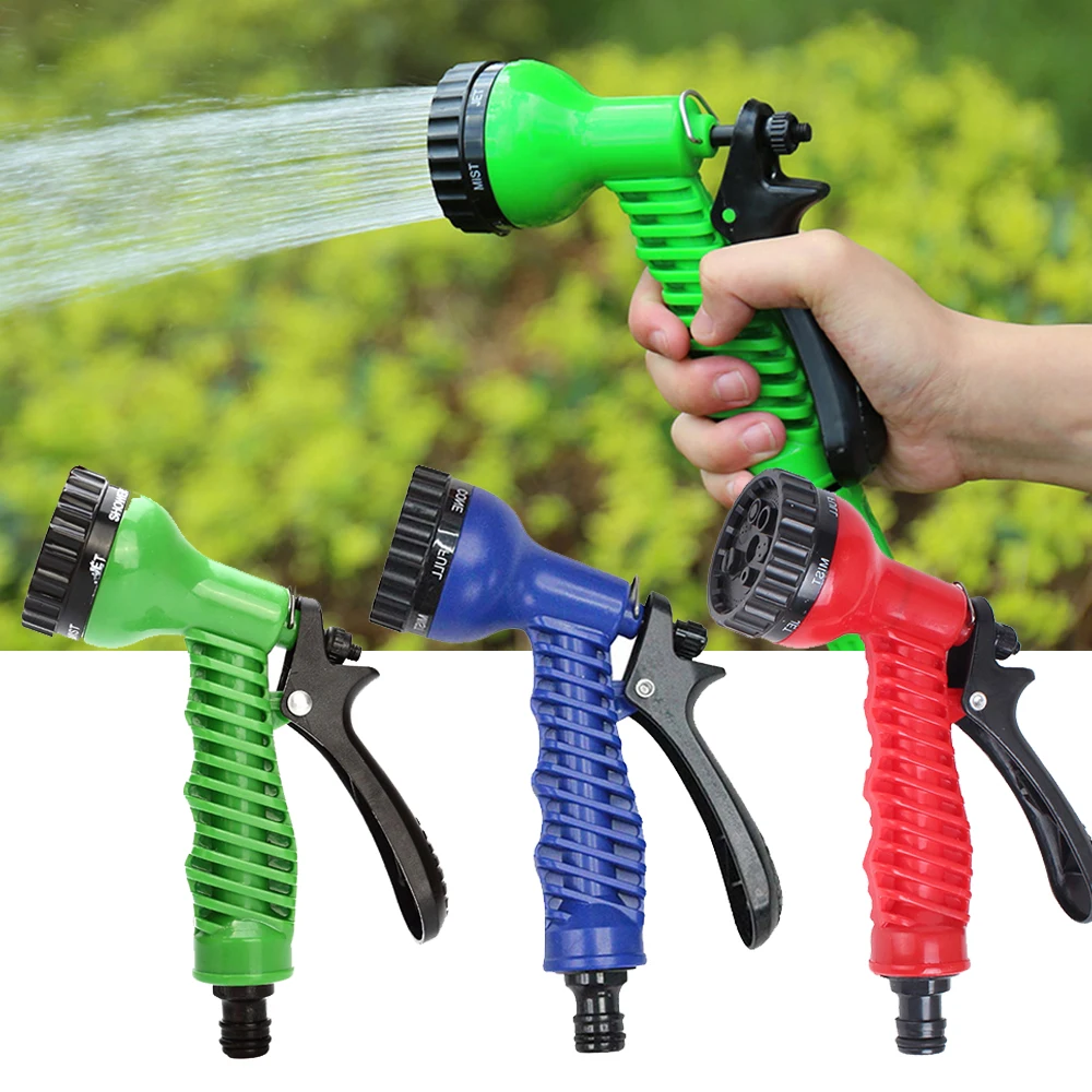 Portable Adjustable Garden Hose High Pressure Gun Sprinkler Nozzle Water Spray Gun Car Wash Hose Garden