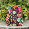 VB limited edition floral double shoulder backpack, pure cotton backpack, travel backpack 1
