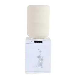 Dust - Proof Reusable Water Dispenser Cover - Durable Elastic Solid Color Sleeve (Beige)