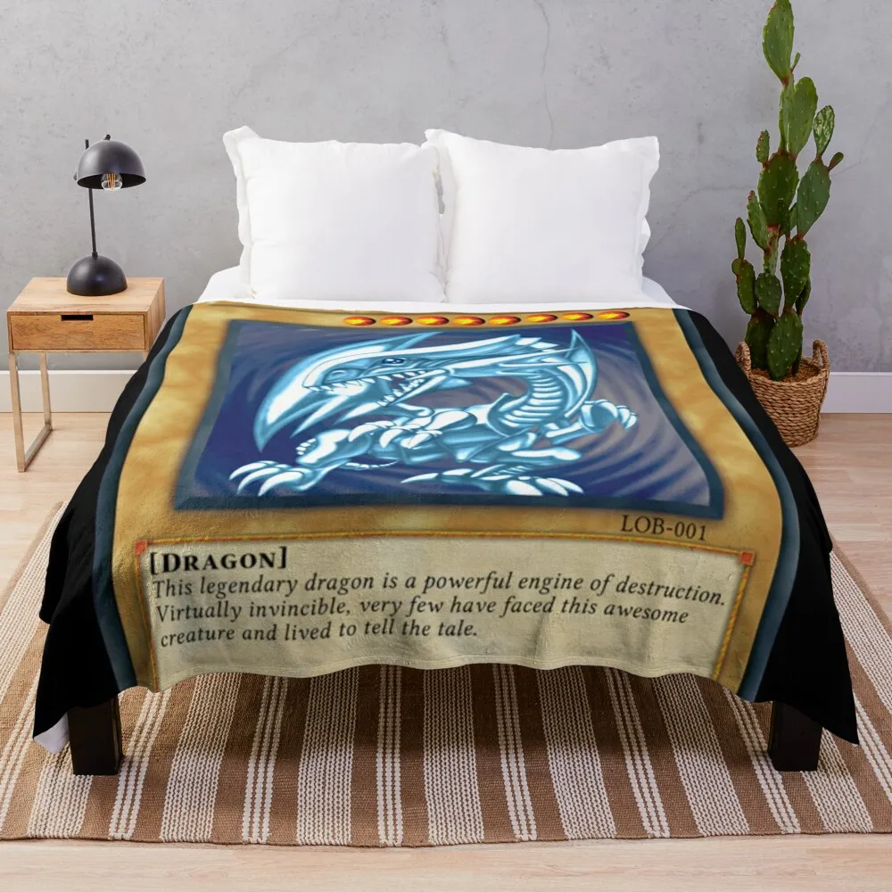 

Blue Eyes White Dragon Throw Blanket Decorative Sofa Blankets Sofas
