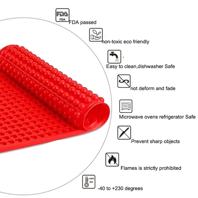 Webake Mini Round Silicone Molds, Semi Sphere Gummy Candy Molds, Baking Mat Cooking Sheet for Pets, Dog Treat Pan, Baking Mold Small Dot Cake