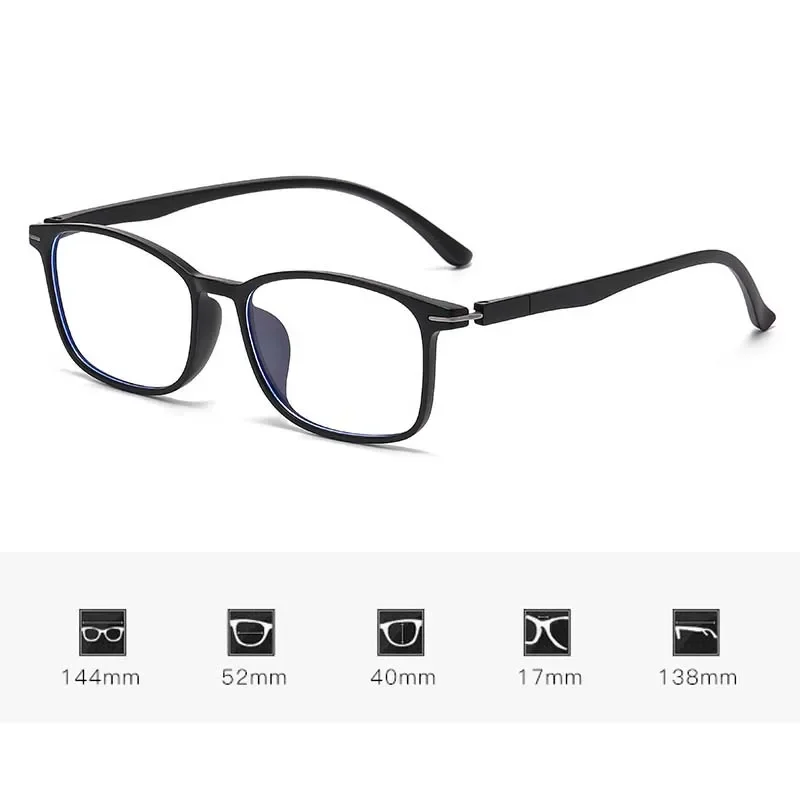 2025 Ultralight Square Photochromic Myopia Glasses Prescription Eyeglasses for Men Women Indoor Outdoor Anti-UV Near Sight Eyewear Retro Eyeglasses