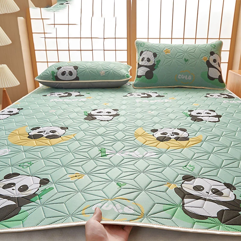 Summer Bed Mat Cool Ice Silk Cool Mat Summer Bed Mat Machine Washable