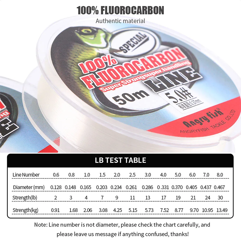 230lbFluorocarbonFishingLineInvisibleAbrasionresistant