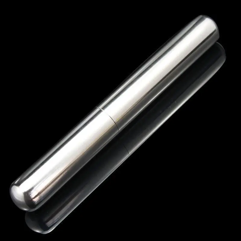 Silver Cigar tube Stainless Holder Steel Holder Container Stainless