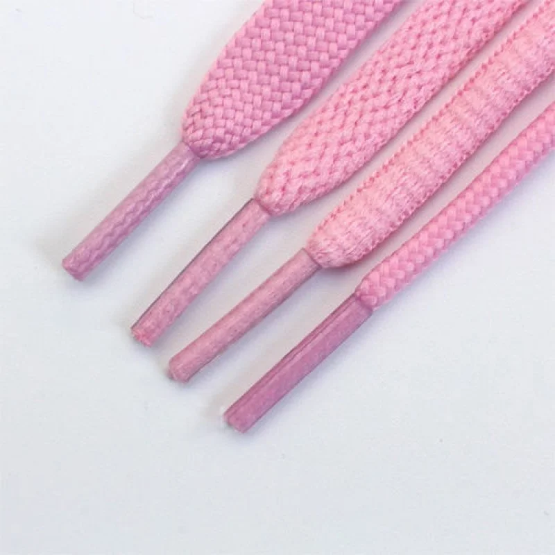 

YH Pink Light Pink Shoelaces Flat Oval for Men and WomenAJ1Canvas Sneakers Casual Sports Running Shoes High