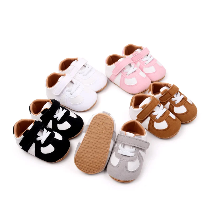 Baby Spring and Autumn Shoes High Quality PU and TPR Sole Anti-slip for 0-9-18 Months Toddler Boys and Girls Prewalking BXC4139 6