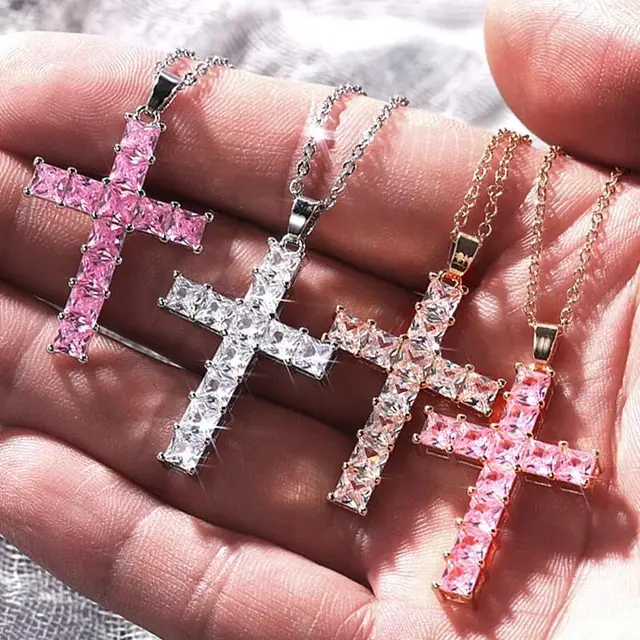 1PC Fashion Necklaces Female Pendants Gold Multi Color Crystal