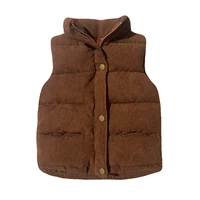 Gilet chaud et épais pour enfants, gilet en coton pour bébés, vêtements d'extérieur, manteau de marque pour garçons et filles, collection automne 2023 4