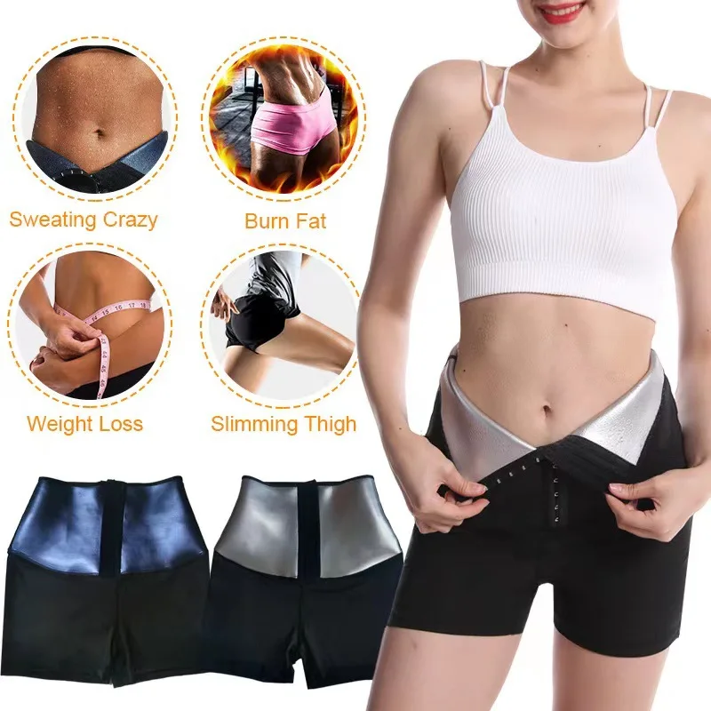 Description Picture 4 of itemYBFDO Sweat Sauna Pants Body Shaper Weight Loss Slimming Shorts Shapewear Women Waist Trainer Hot Thermo Sweat Pants Fitness