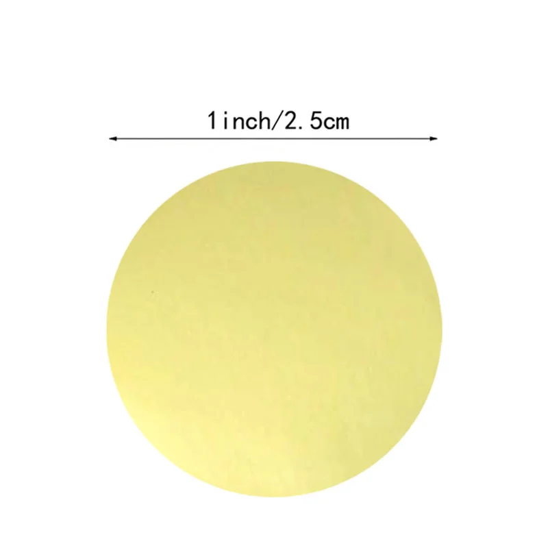 빈 라운드 골든 크래프트 스티커 씰 라벨, 패키지 스티커 문구류용 DIY 스티커, 50-500 개 라벨