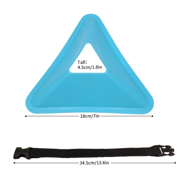 20PCS 40PCS Football Training Disc Triangle Soccer Practice Field Sports Agility Training Cone Portable Equipment for Adult 2
