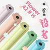 Hand account petal pen holder HB pencil Zhenglin Macaron color resin pencil petal shaped flower shaped pen holder for engraving 1