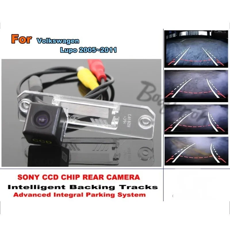 Per Volkswagen Vw Lupo 2005 ~ 2011 Smart Tracks Camera Hd Ccd Intelligent Dynamic Car Rear View Camera Guida Dinamica Tragectory