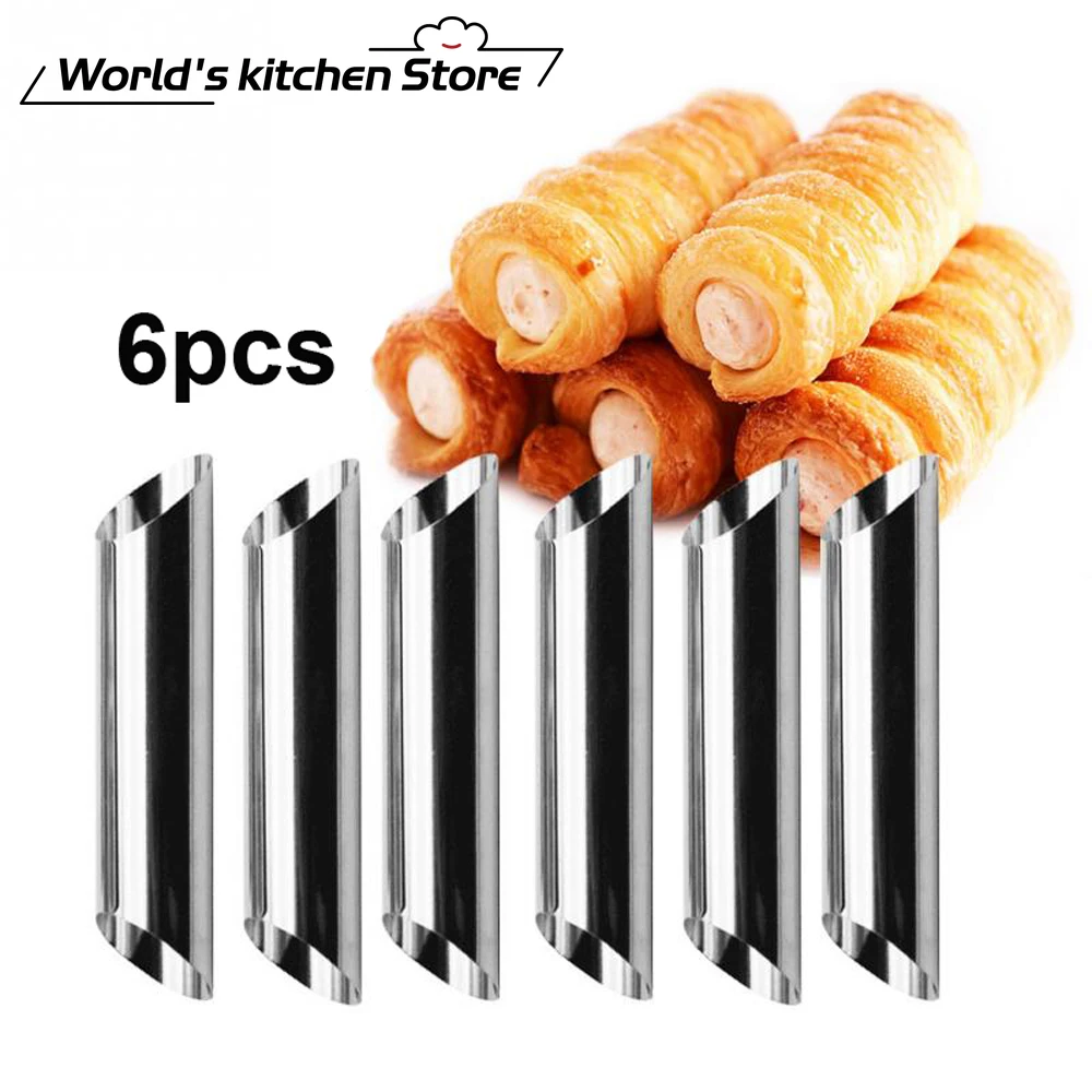 

304 Stainless Steel Pastry Baki Cannoli Forms Food Grade Cream Horn Mould Cake Mold Tubes shells Baking