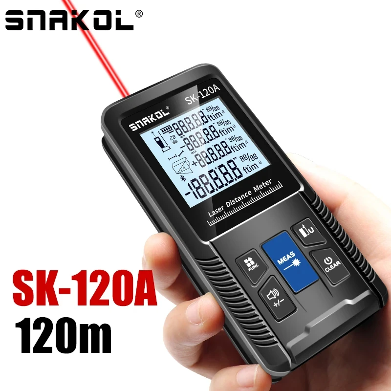 Laser Rangefinder Distance Meter Laser Tape Measure Digital Tape Measure Tape Measure Snakol Laser Distance Meter 40m-120m