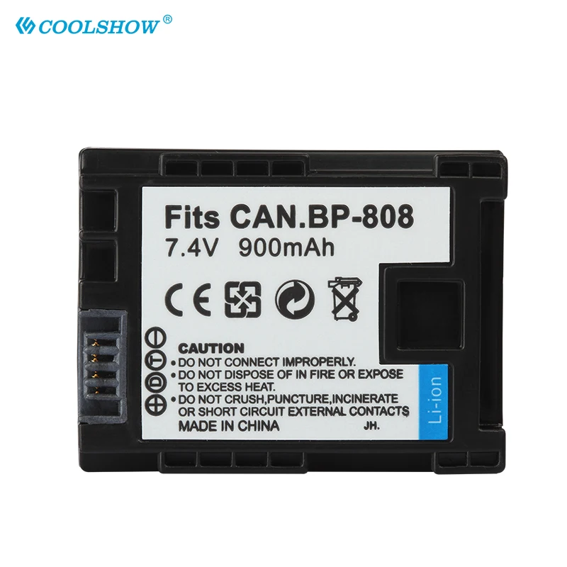 Battery BP-808 BP 808 Camera for Canon FS300 FS100 XA10 VIXIA HG20