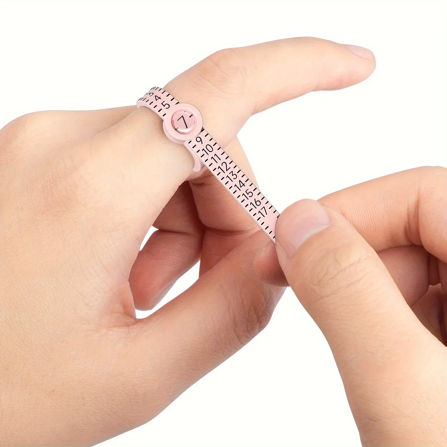Ring Size Measuring Tool with Magnifying Glass
