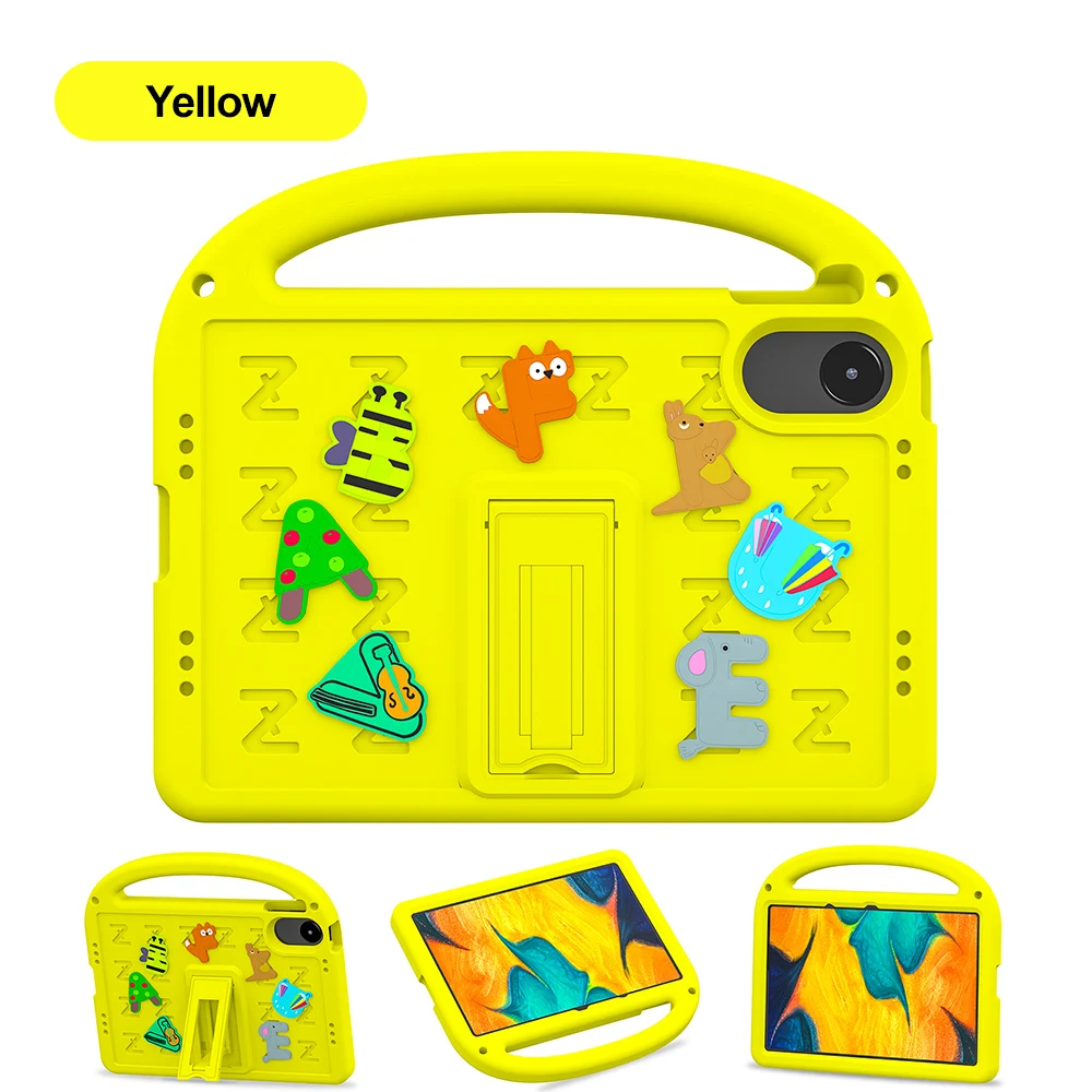Whimsical EVA Tablet Case with Built-in Pen Slot - Durable and Fun Design