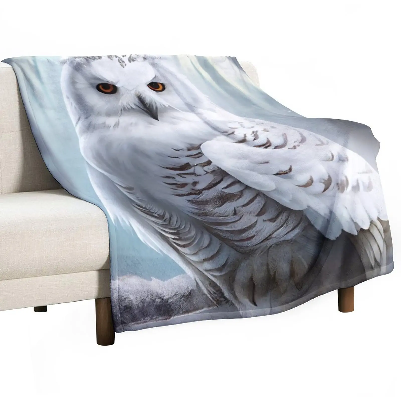 

Snowy Owl Throw Blanket Blankets For Baby Hair Blanket Thin Blankets Soft Plush Plaid