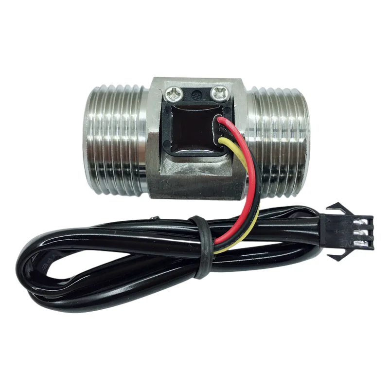 NPT1" Water Flow Meter 24V /3V-18V NPN Pulse Hall Sensor