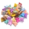 10Pcs 25x31mm Silicone Animals Beads BPA Free Cartoon Teething Beads DIY Baby Pacifier Chain Pendant Necklace Gift Accessories 5