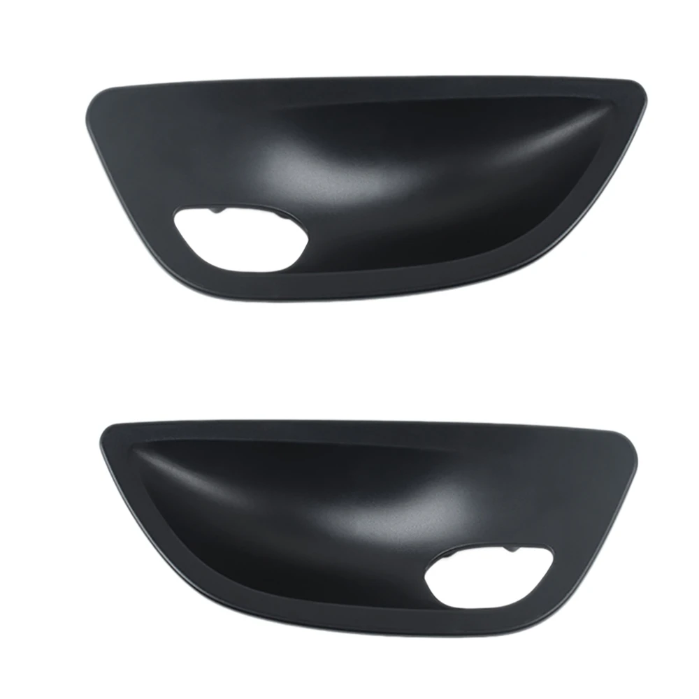 

2Pcs Black Left+Right Interior Door Handle Bowl Cover Trim Sticker Handel Cover for BMW F10 F11 F18 5 Series