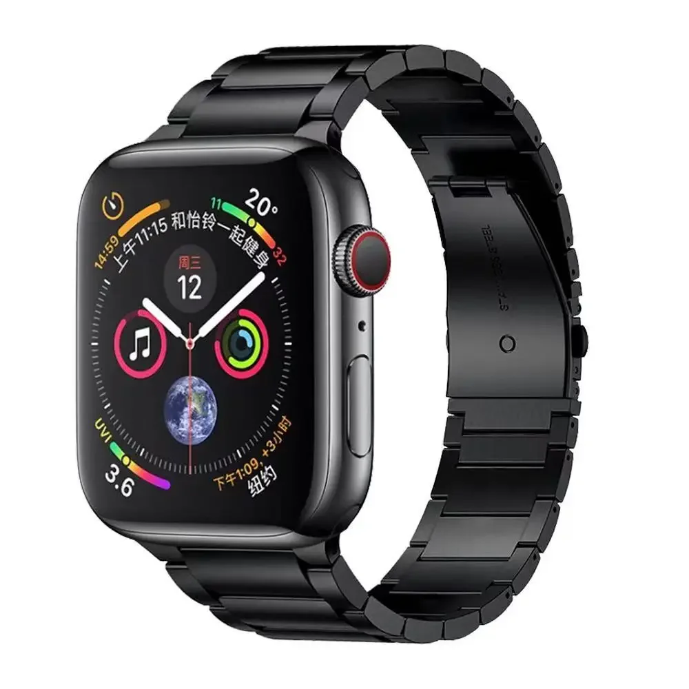 Premium Stainless Steel Metal Watch Strap Replacement Belt, Compatible with Apple Watch