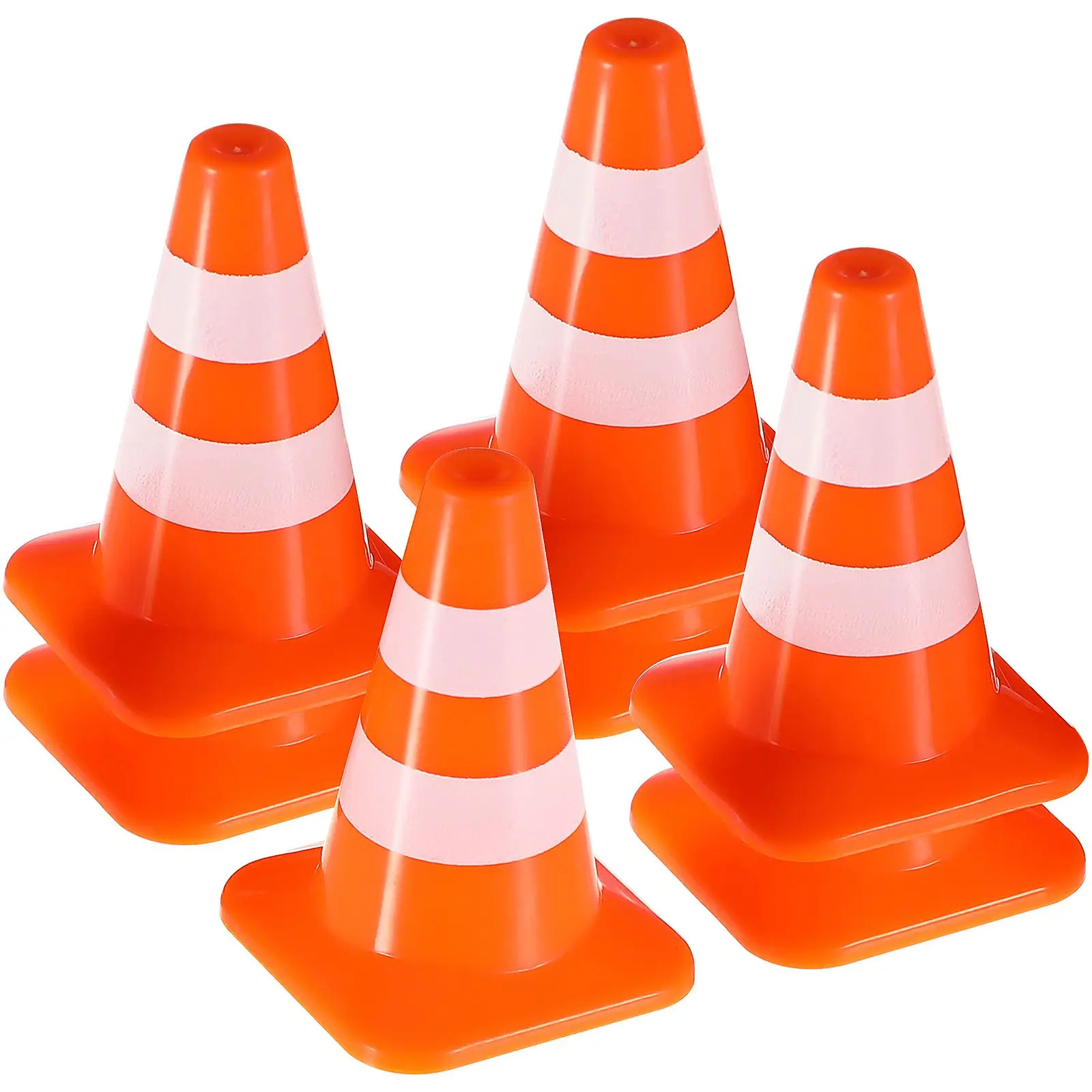 

1 Set Kids Road Cones Mini Traffic Cones Miniatures Traffic Road Cones Roadblock Models Kindergarten Teaching Traffic Sign Toys