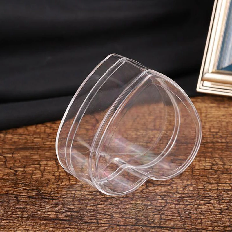 Empty Bottle Heart Shaped Candy Boxes Packaging Jar Nail Art Cosmetic Storage