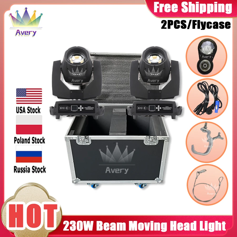 

0 Tax 2Pcs Beam 230W 7R Moving Head Light With Flight Case DJ Moving Key Model Beam 7r Sharpy Stage Disco Flycase Nightclub