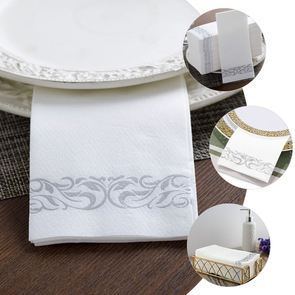 25 Pcs Paper Napkin Bridal Shower Napkins Wedding Decorations Guest Home Tissue Party Dining Table