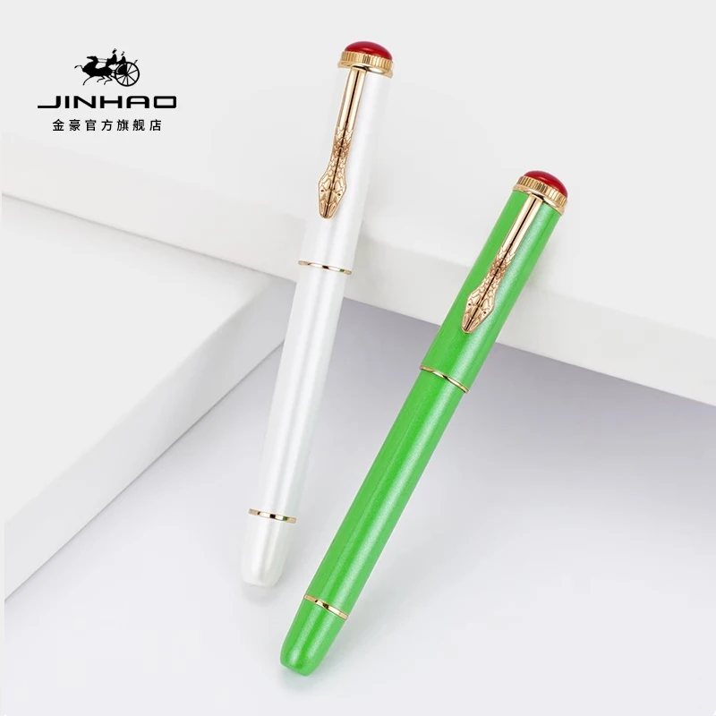 Jinhao 025 Fountain Pen Fine Nib & EF Nib Snake Clip Student Office Pen Gift