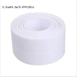 Waterproof PVC Sealing Tape for Bathroom and Kitchen - Self Adhesive and Durable (WHITE)