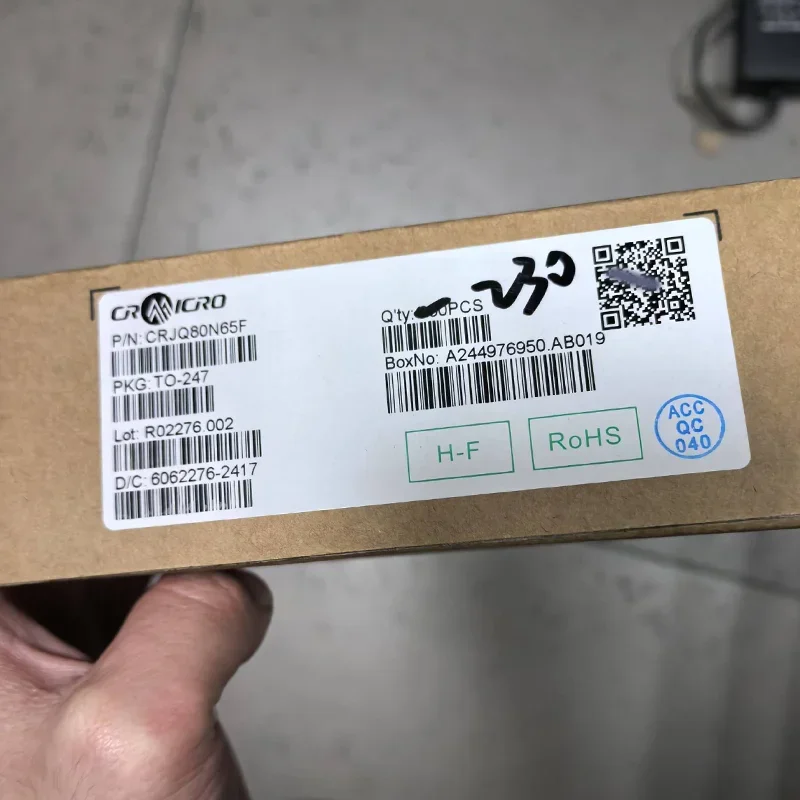 10pcs/lot Original CRJQ80N65F CRJQ80N65 80N65F 43A/650V TO-247 MOSFET New and Genuine