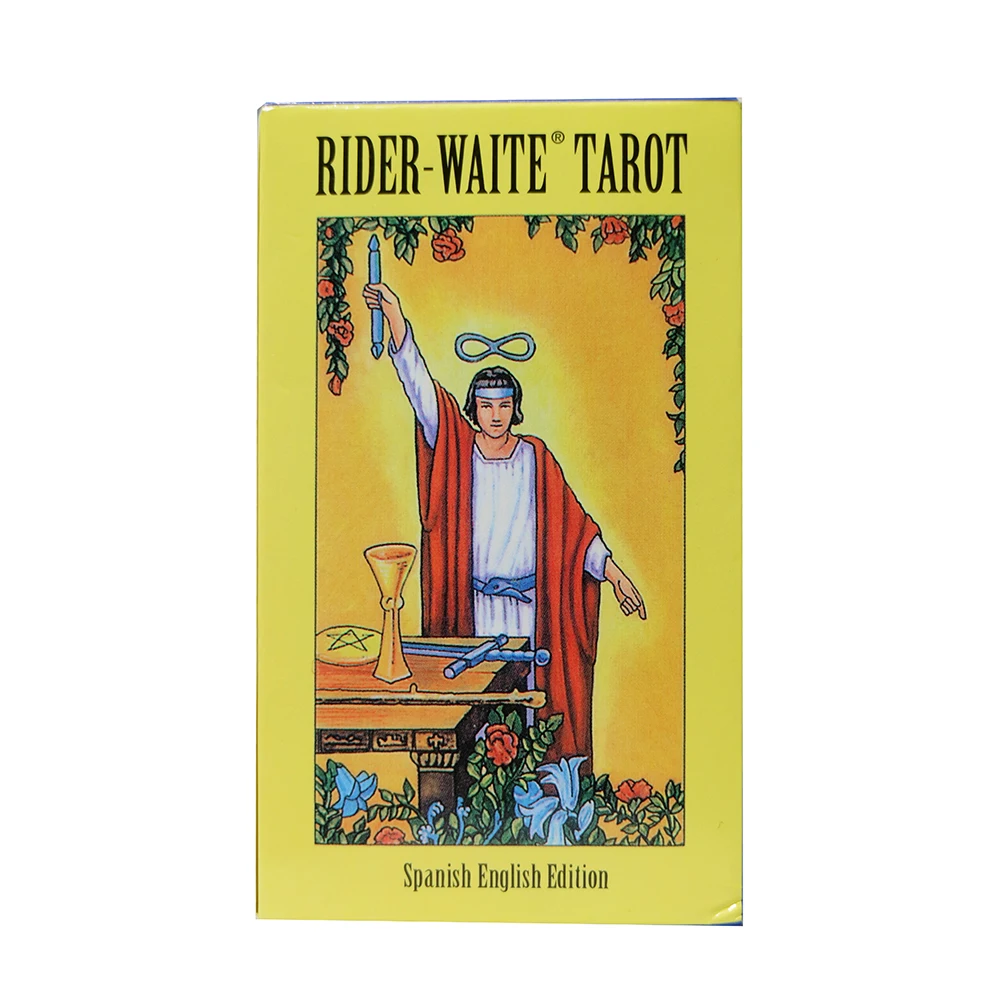 In Spanish Rider Tarot Cards for Beginners with Spanish and English Version Guidebook  Mystical Affectional Fate Divination Deck golden tarot cards in russian for work with guide book prophecy oracle divination deck fortune telling classic 78 cards 12x7cm