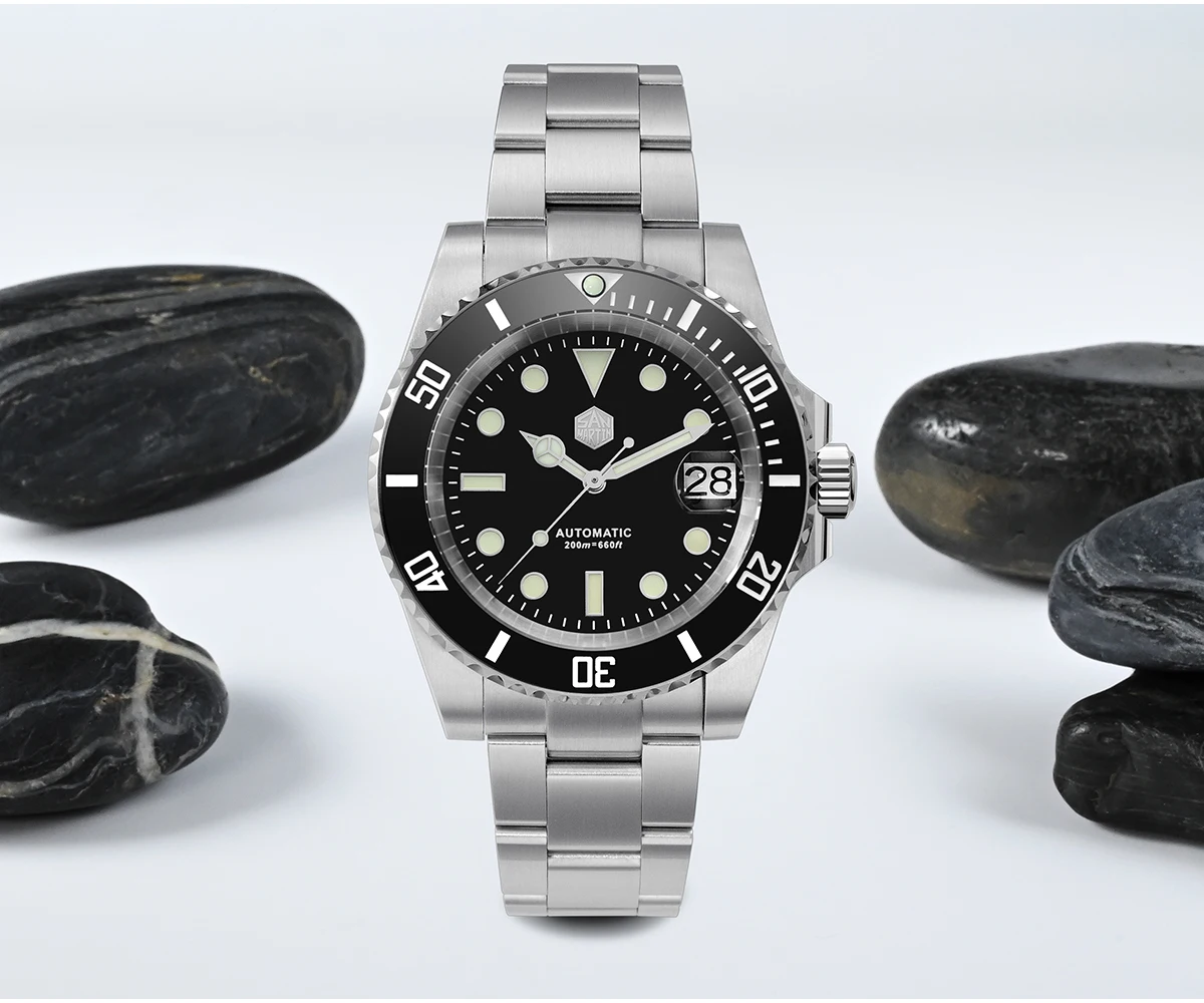 San Martin SN017-G 40.5mm Water Ghost V3 Diver Watch For Men