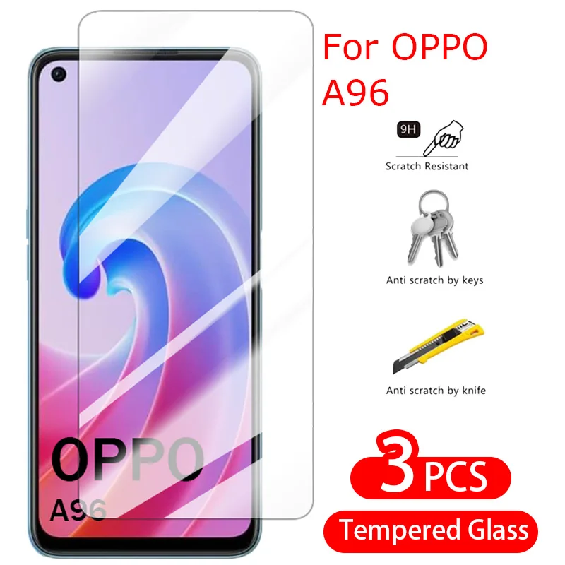 

Для Oppo A96 5G Защитная пленка для экрана Clear HD Flim закаленное стекло высокая твердость 9D крышка для телефона, которая полностью закрывает переднюю часть Защитная пленка для экрана 3 шт для Oppo A96