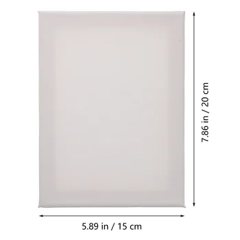 5pcs Stretched Canvas Square Blank Canvases Cotton Canvases For Oils Watercolor Painting Canvas 8 X 6 Inches ( 20 X 15 Cm) 5