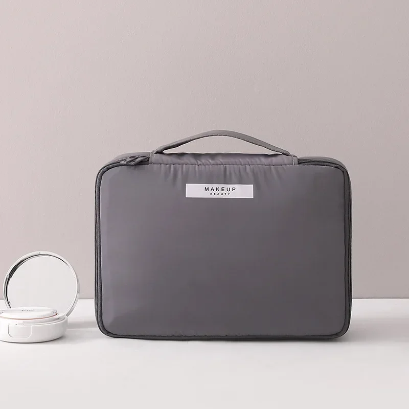 Water-resistant Portable Travel Makeup and Skincare Organizer with Large Capacity