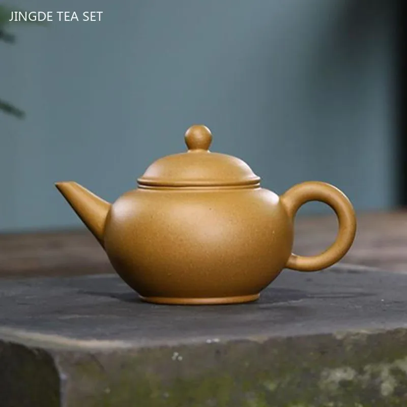 150ml Handmade Yixing Purple Clay Pot Authentic Raw Ore Section Clay Teapot Mesh Filter Beauty Kettle Tea Set Accessories