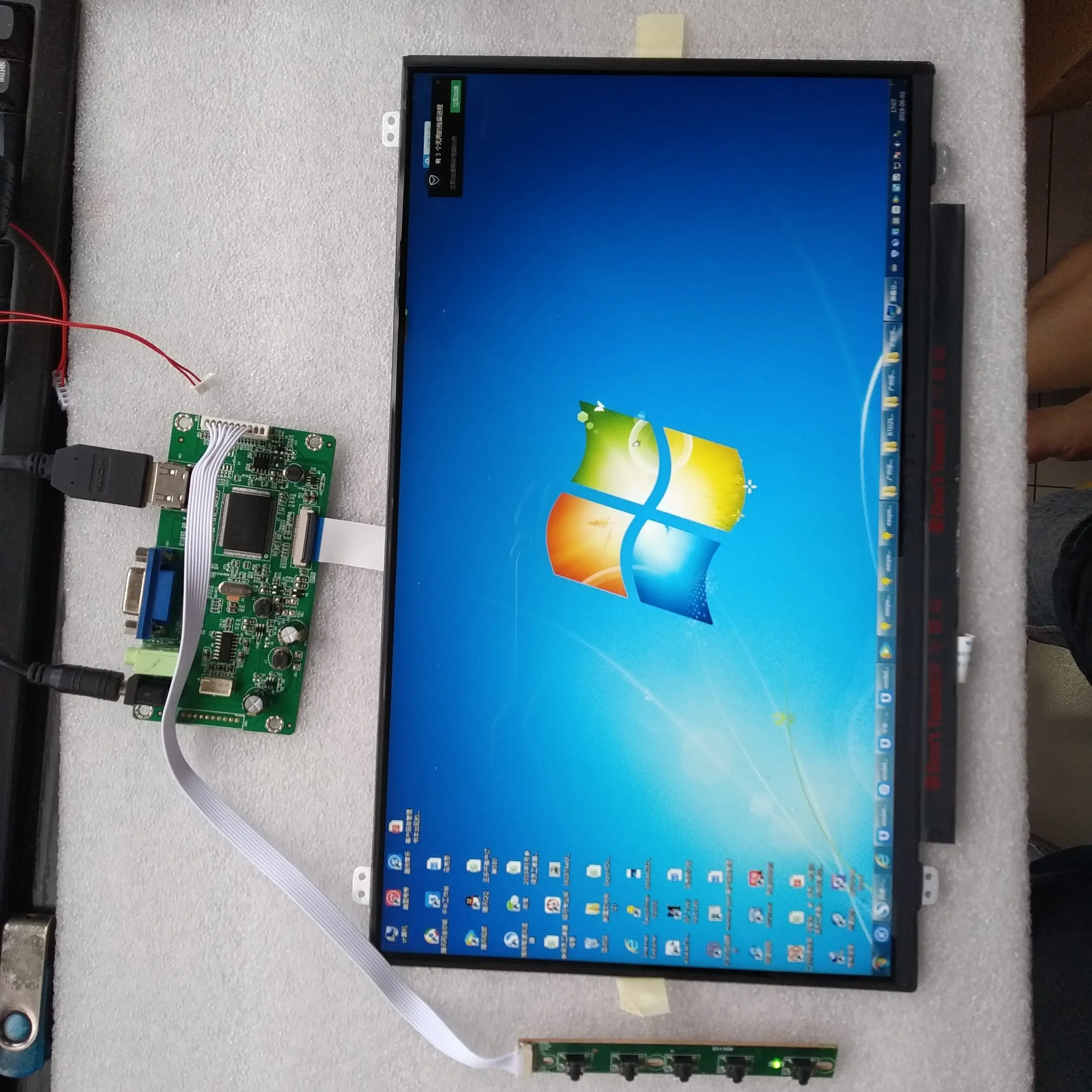 LCD LED 패널 및 EDP 드라이버 보드 컨트롤러 키트, VGA 오디오, 17.3 인치 IPS N173HCE-E31, 1920x1080