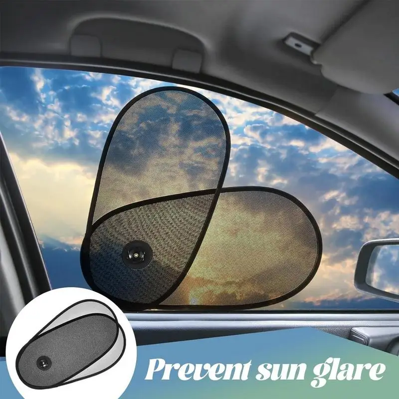 Car Window Shade Side Auto Window Sunshades Sun Shade Blocker Adjustable Rotation Sun Shade Glare Shield And UV Rays Protection