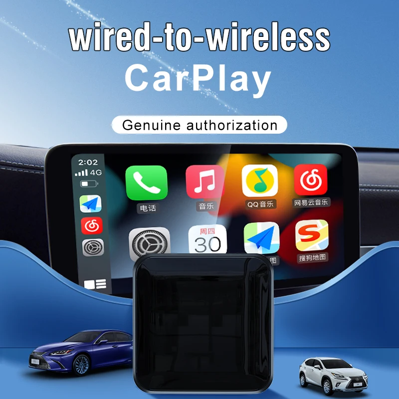 Adattatore Carplay Cablato Su Wireless Car Play Smart Ai Box Per Apple Iphone Box Usb Plug And Play Controllo Vocale