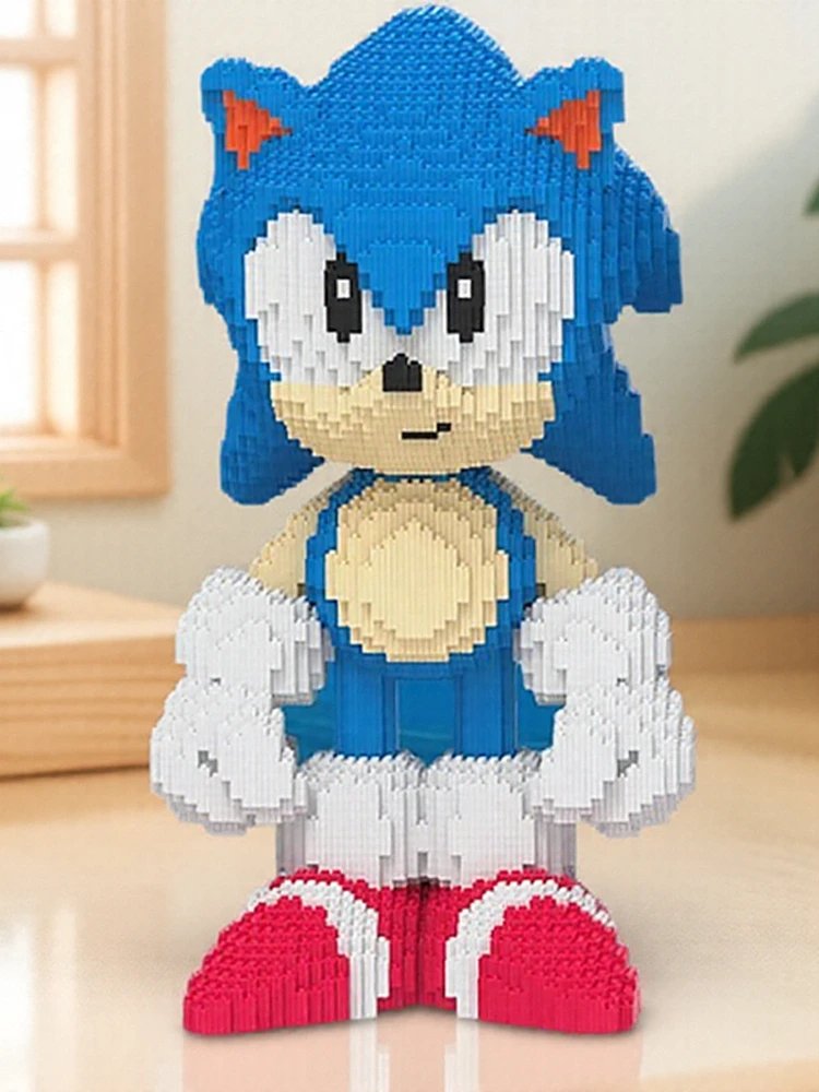 Sonic Building Blos Puzzle High Difficul Eonal Toys for Boys 6-2 Years Old Adult Version New 2025 Model