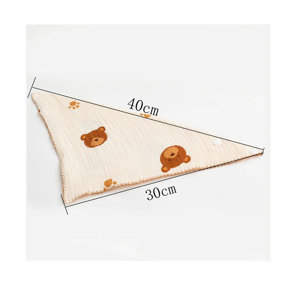 Baby Cotton Bibs Triangle Soft Lace Burp Cloth Saliva Towel Apron Bandana Scarf for Boys Girls Feeding Drool Bib Korean Style 6